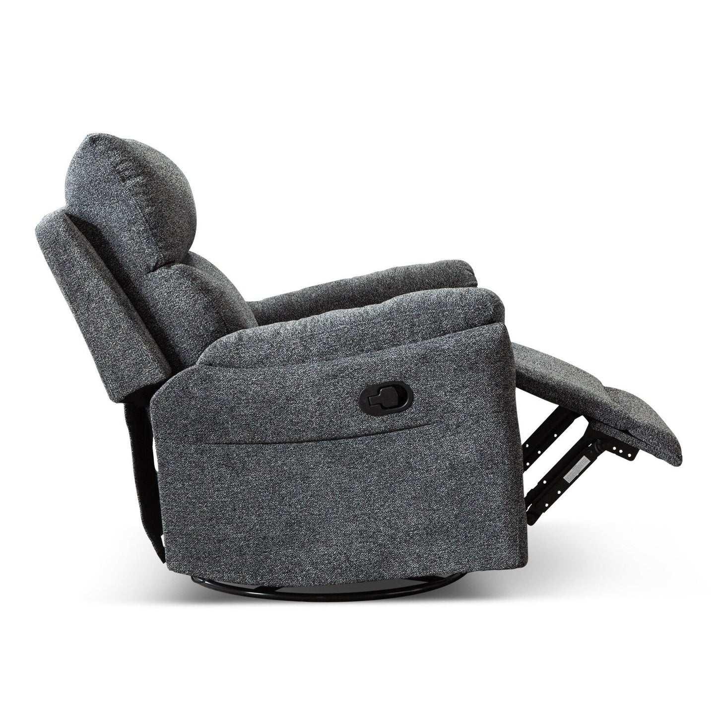 Fauteuil inclinable pivotant en tissu, canapé inclinable manuel, ensemble de deux