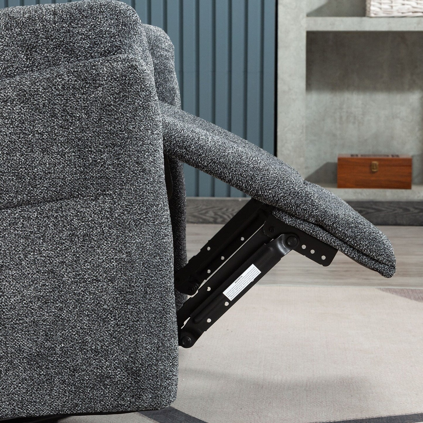 Fauteuil inclinable pivotant en tissu, canapé inclinable manuel, ensemble de deux