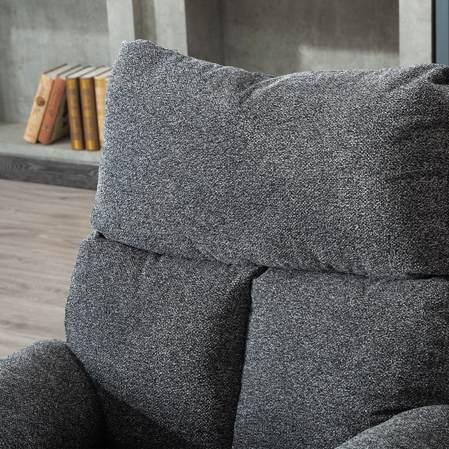 Fauteuil inclinable pivotant en tissu, canapé inclinable manuel, ensemble de deux