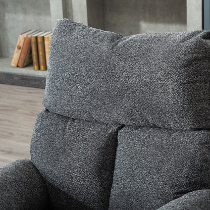 Fauteuil inclinable pivotant en tissu, canapé inclinable manuel, ensemble de deux