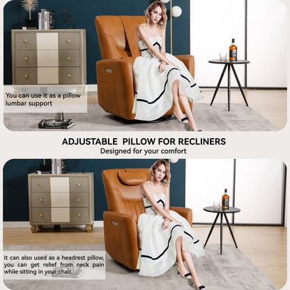 Fauteuil inclinable pivotant à bascule avec rotation à 270°, inclinaison infinie et USB/Type-C