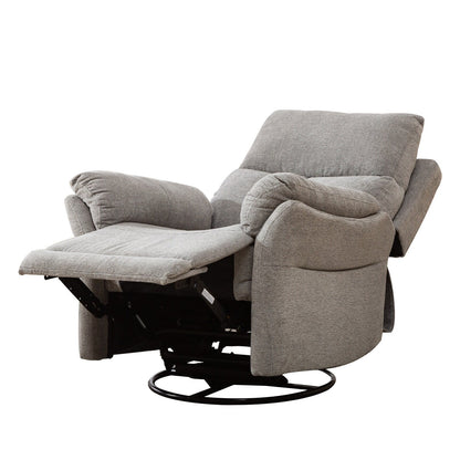 Fauteuil inclinable pivotant en tissu, canapé inclinable manuel, ensemble de deux