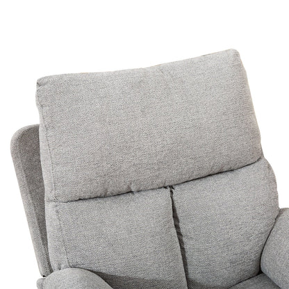 Fauteuil inclinable pivotant en tissu, canapé inclinable manuel, ensemble de deux