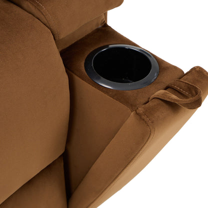 Fauteuil inclinable pivotant à bascule avec massage, chauffage et support de téléphone – Idéal pour le salon, le bureau, la chambre