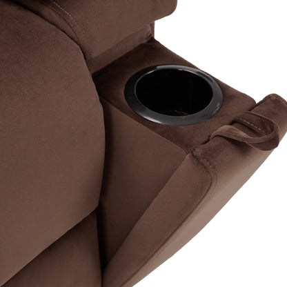 Fauteuil inclinable pivotant à bascule avec massage, chauffage et support de téléphone – Idéal pour le salon, le bureau, la chambre