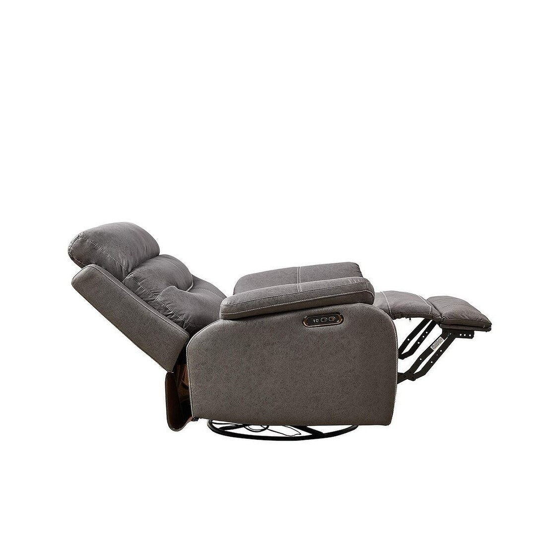 Canapé inclinable pivotant simple avec télécommande électrique et port USB