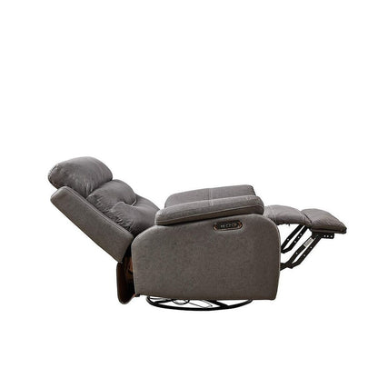 Canapé inclinable pivotant simple avec télécommande électrique et port USB