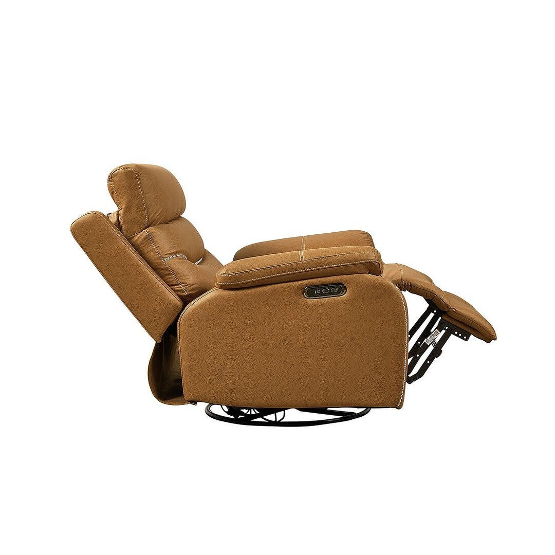 Canapé inclinable pivotant simple avec télécommande électrique et port USB