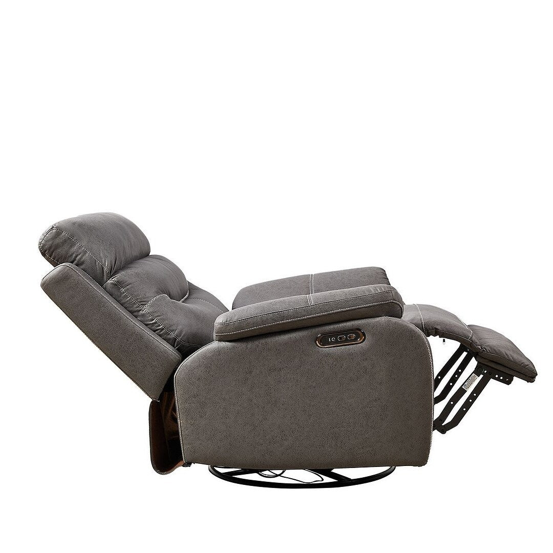 Canapé inclinable pivotant simple avec télécommande électrique et port USB