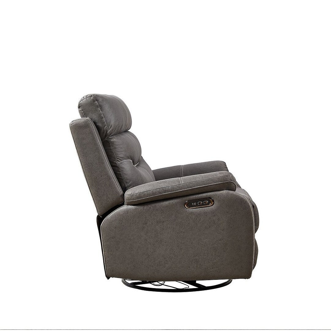 Canapé inclinable pivotant simple avec télécommande électrique et port USB