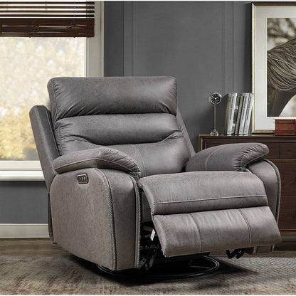 Canapé inclinable pivotant simple avec télécommande électrique et port USB