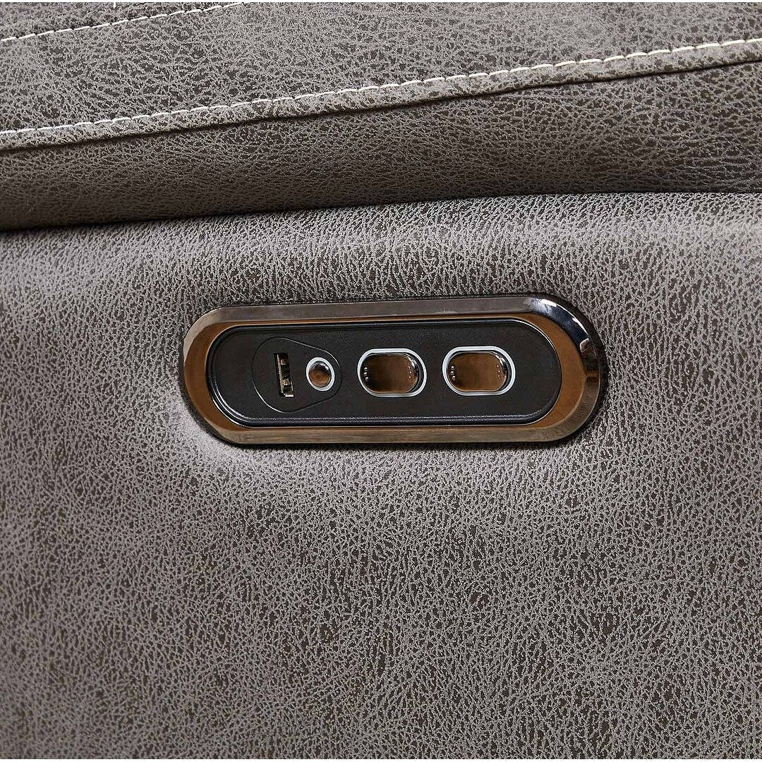 Canapé inclinable pivotant simple avec télécommande électrique et port USB