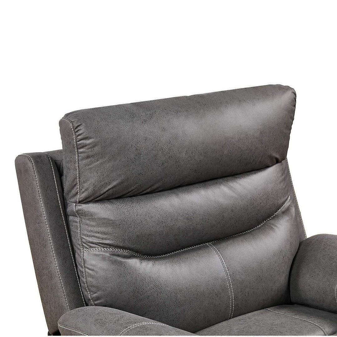 Canapé inclinable pivotant simple avec télécommande électrique et port USB