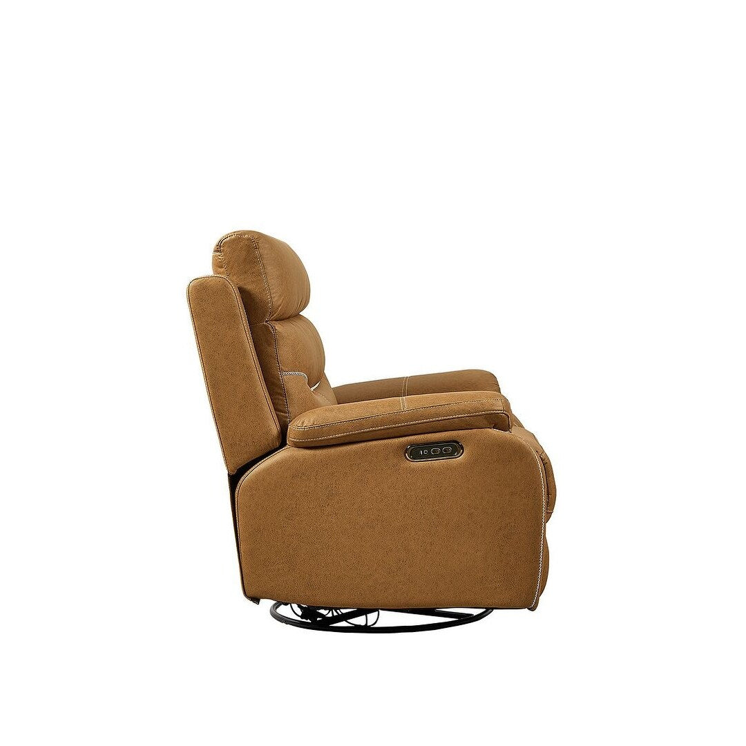 Canapé inclinable pivotant simple avec télécommande électrique et port USB