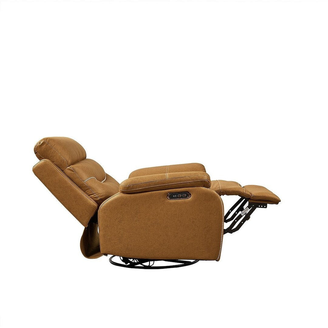 Canapé inclinable pivotant simple avec télécommande électrique et port USB
