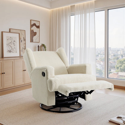 Fauteuil inclinable pivotant à oreilles pour chambre d'enfant