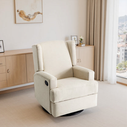 Fauteuil inclinable pivotant à oreilles pour chambre d'enfant