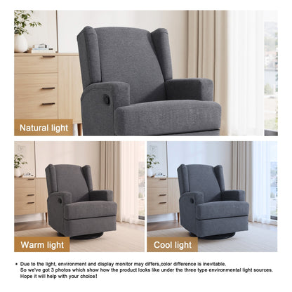 Fauteuil inclinable pivotant à oreilles pour chambre d'enfant