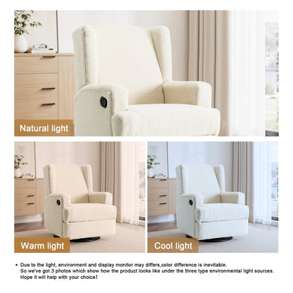 Fauteuil inclinable pivotant à oreilles pour chambre d'enfant