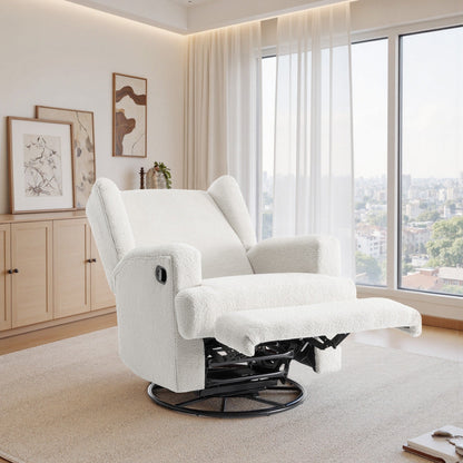 Fauteuil inclinable pivotant à oreilles pour chambre d'enfant