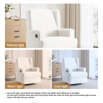 Fauteuil inclinable pivotant à oreilles pour chambre d'enfant