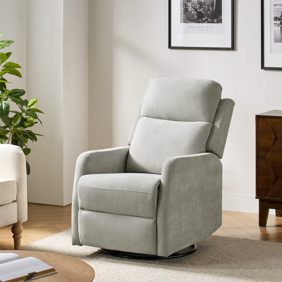 Fauteuil inclinable manuel pivotant et moderne Julian par HULALA HOME