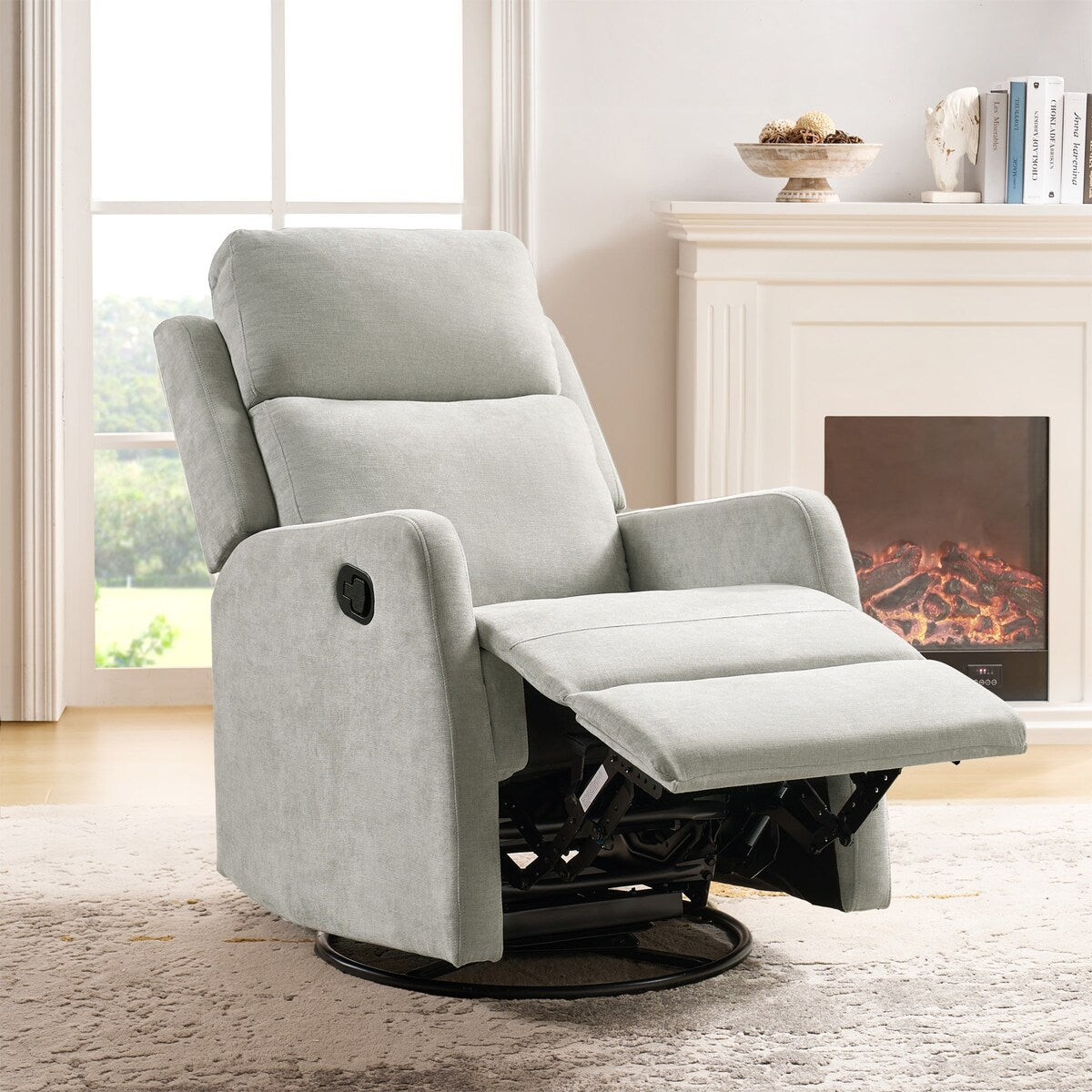 Fauteuil inclinable manuel pivotant et moderne Julian par HULALA HOME