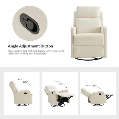 Fauteuil inclinable manuel pivotant et moderne Julian par HULALA HOME