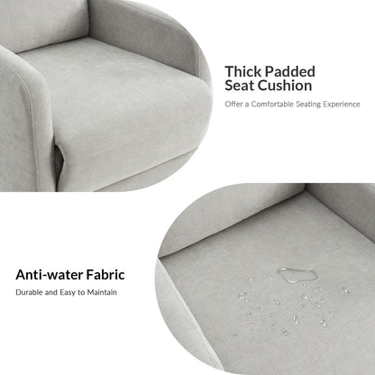 Fauteuil inclinable manuel pivotant et moderne Julian par HULALA HOME