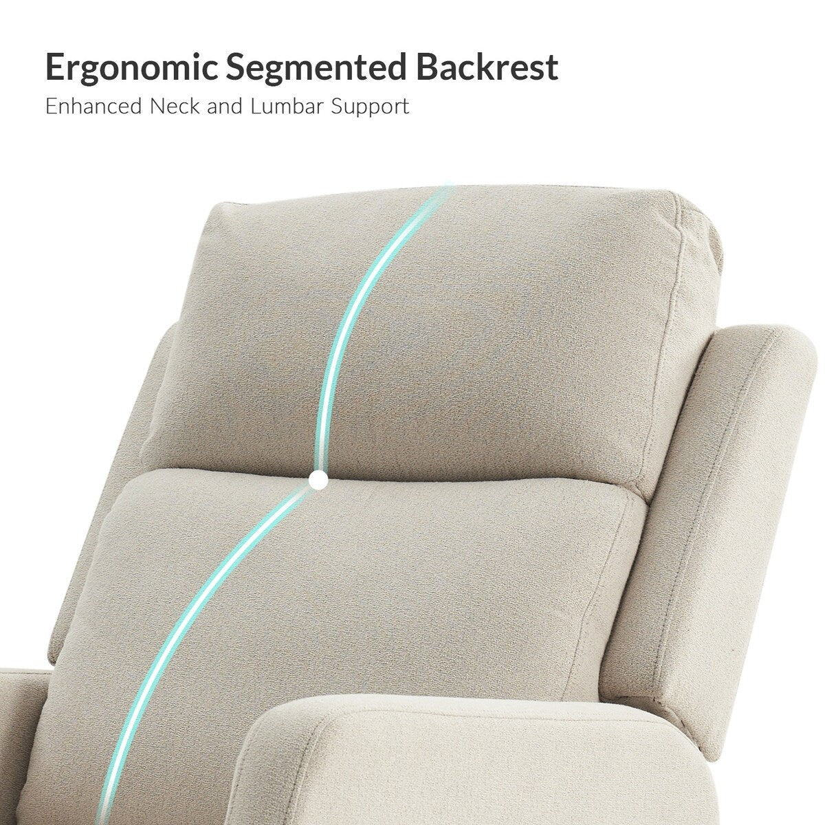 Fauteuil inclinable manuel pivotant et moderne Julian par HULALA HOME