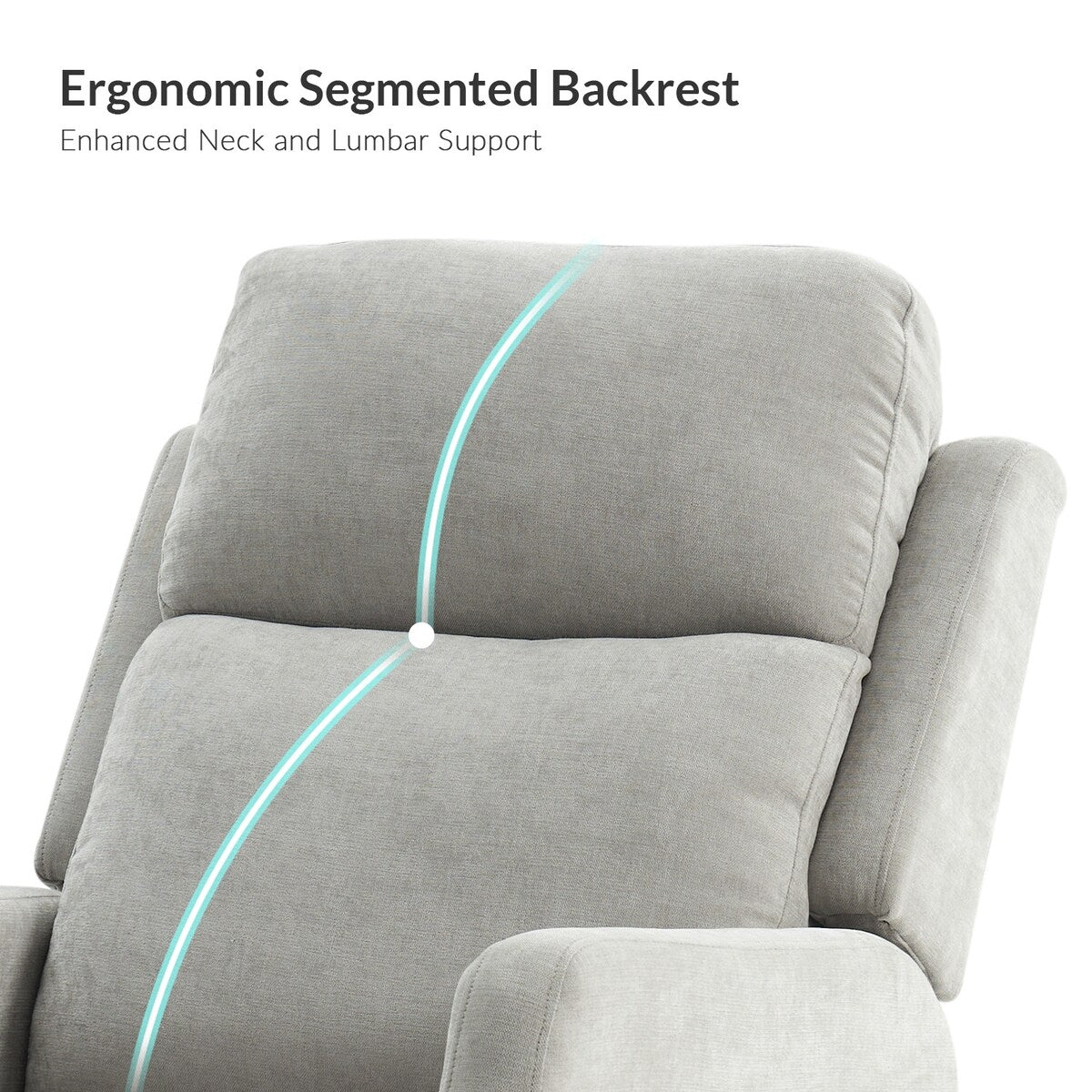 Fauteuil inclinable manuel pivotant et moderne Julian par HULALA HOME