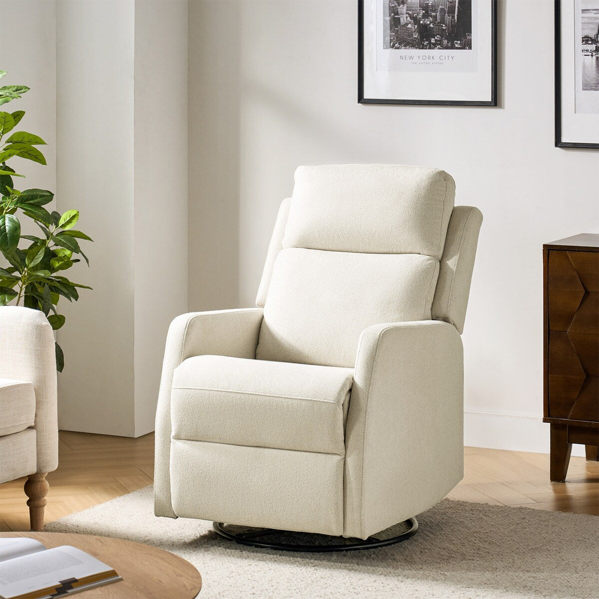 Fauteuil inclinable manuel pivotant et moderne Julian par HULALA HOME