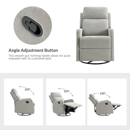 Fauteuil inclinable manuel pivotant et moderne Julian par HULALA HOME