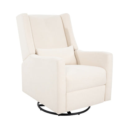 Fauteuil inclinable de luxe Tanya avec mécanisme à mouvement motorisé et planeur pivotant, fauteuil de salon rembourré et inclinable avec support lombaire