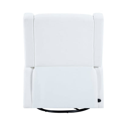 Fauteuil inclinable de luxe Tanya avec mécanisme à mouvement motorisé et planeur pivotant, fauteuil de salon rembourré et inclinable avec support lombaire