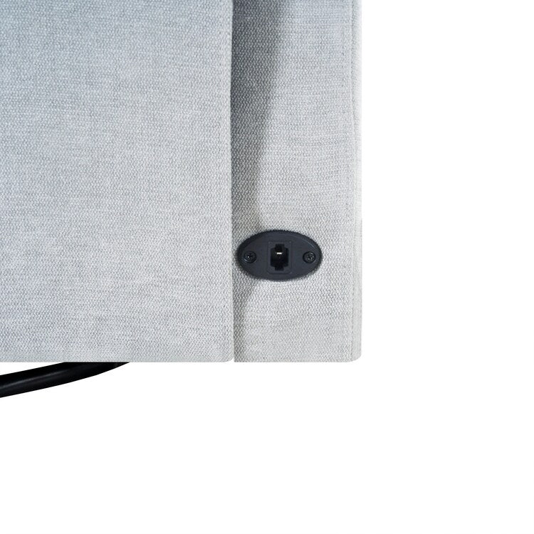 Fauteuil inclinable de luxe Tanya avec mécanisme à mouvement motorisé et planeur pivotant, fauteuil de salon rembourré et inclinable avec support lombaire