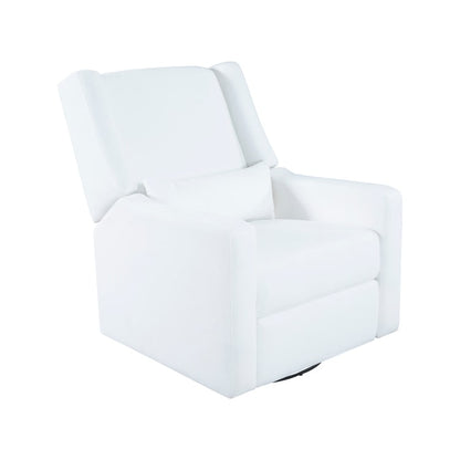 Fauteuil inclinable de luxe Tanya avec mécanisme à mouvement motorisé et planeur pivotant, fauteuil de salon rembourré et inclinable avec support lombaire