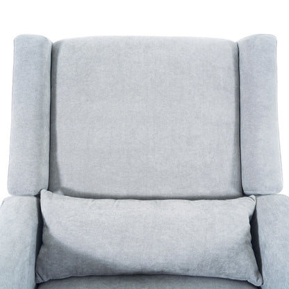 Fauteuil inclinable de luxe Tanya avec mécanisme à mouvement motorisé et planeur pivotant, fauteuil de salon rembourré et inclinable avec support lombaire