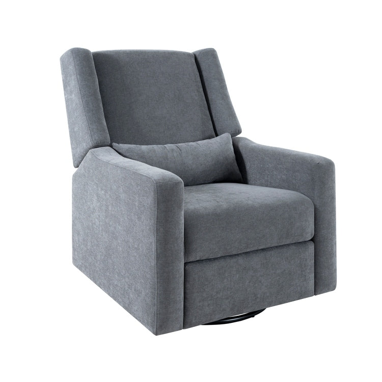 Fauteuil inclinable de luxe Tanya avec mécanisme à mouvement motorisé et planeur pivotant, fauteuil de salon rembourré et inclinable avec support lombaire