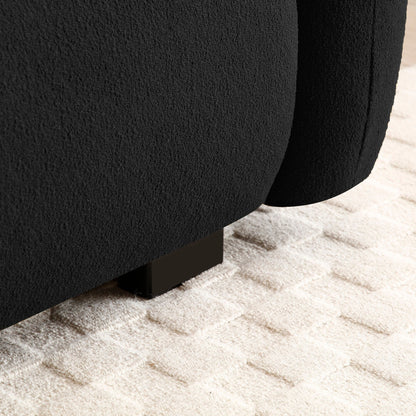 Canapé 3 places Teddy avec pieds en bois