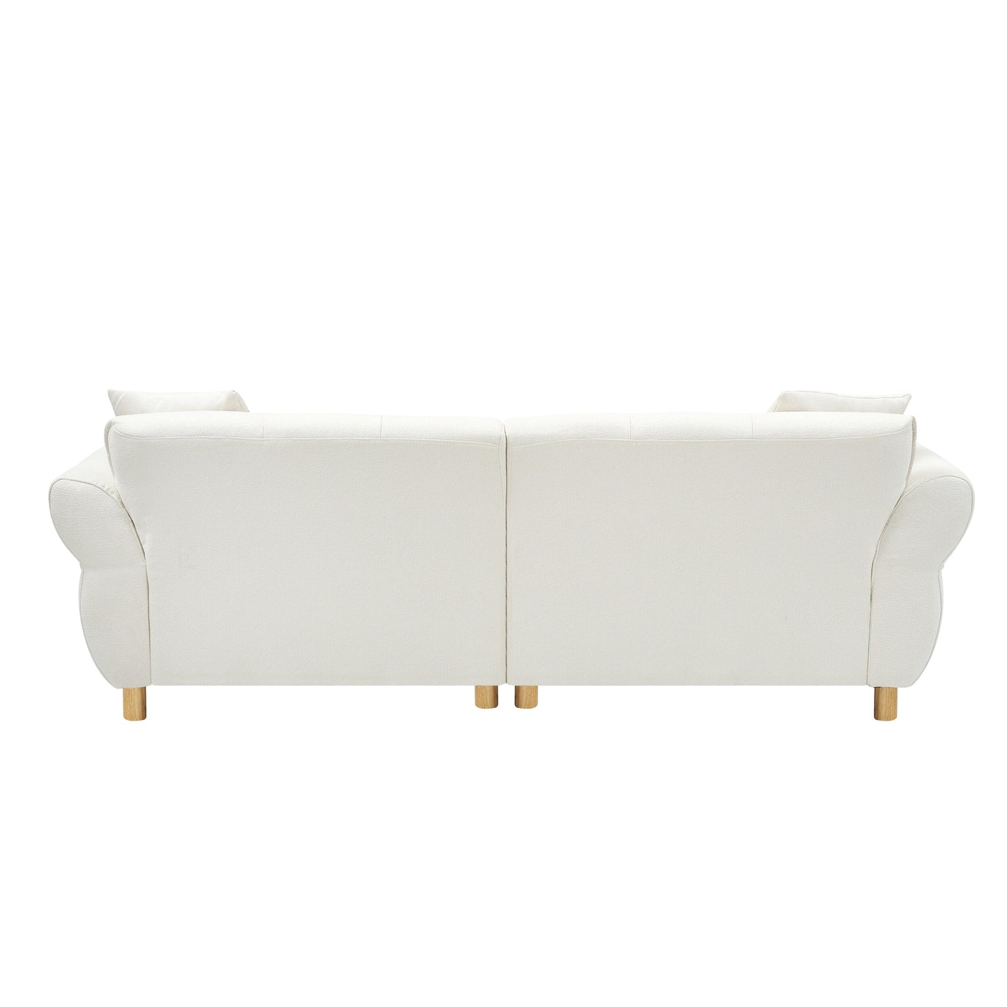 Canapé 3 places rembourré Teddy avec coussins assortis