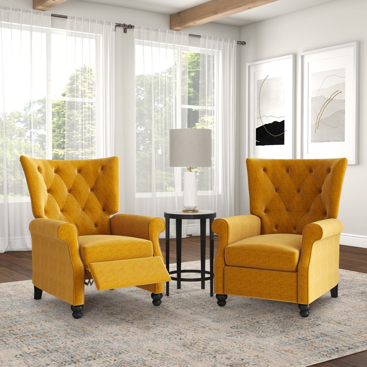 Le fauteuil inclinable Canary, fauteuil à oreilles moderne