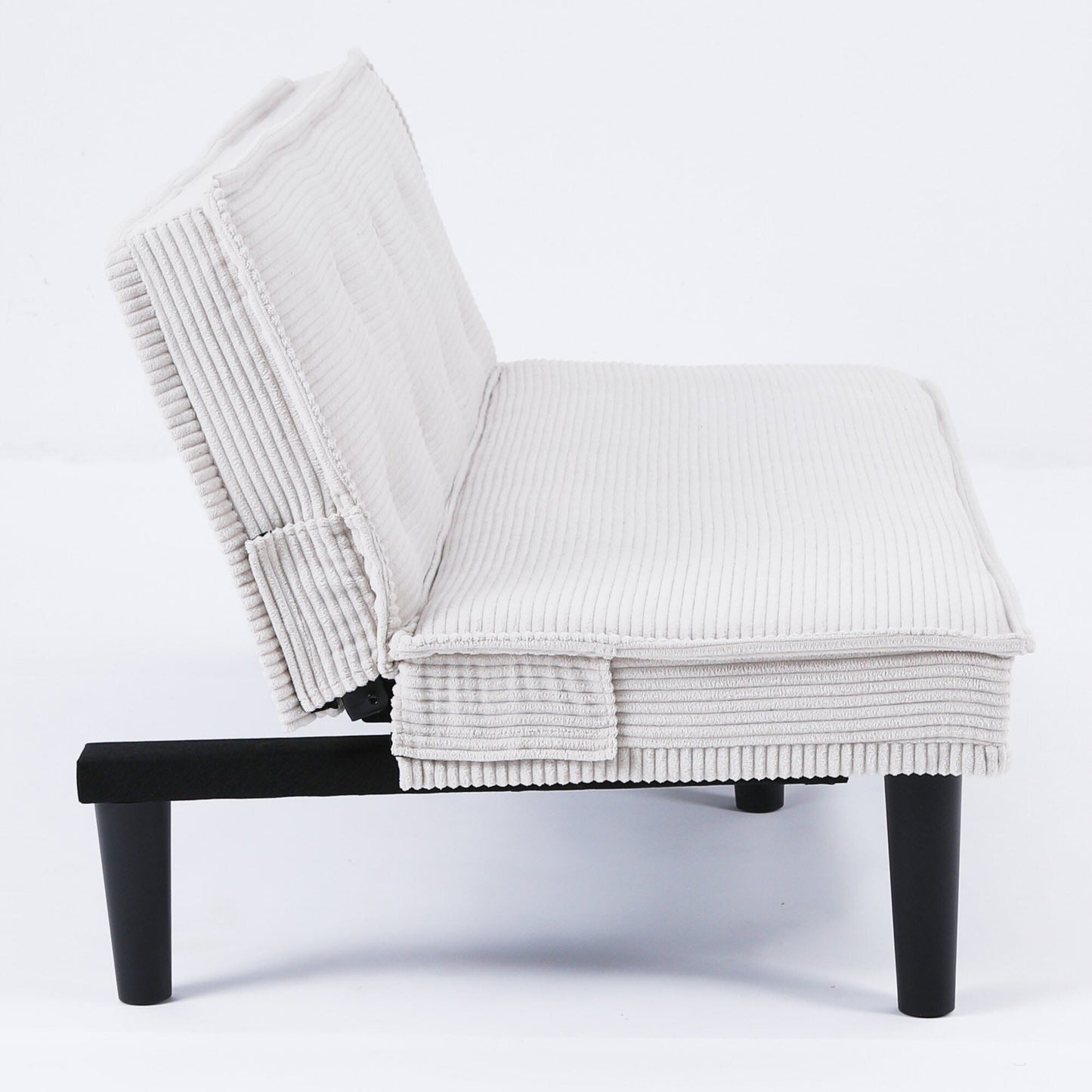 Ce canapé-lit en velours côtelé de 66 pouces peut s'adapter de manière flexible au salon, à l'appartement et à la chambre