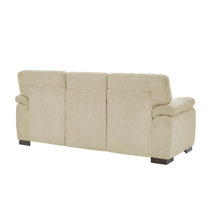 Canapé trois places en cuir - 30,5 P x 81 L x 34,5 H