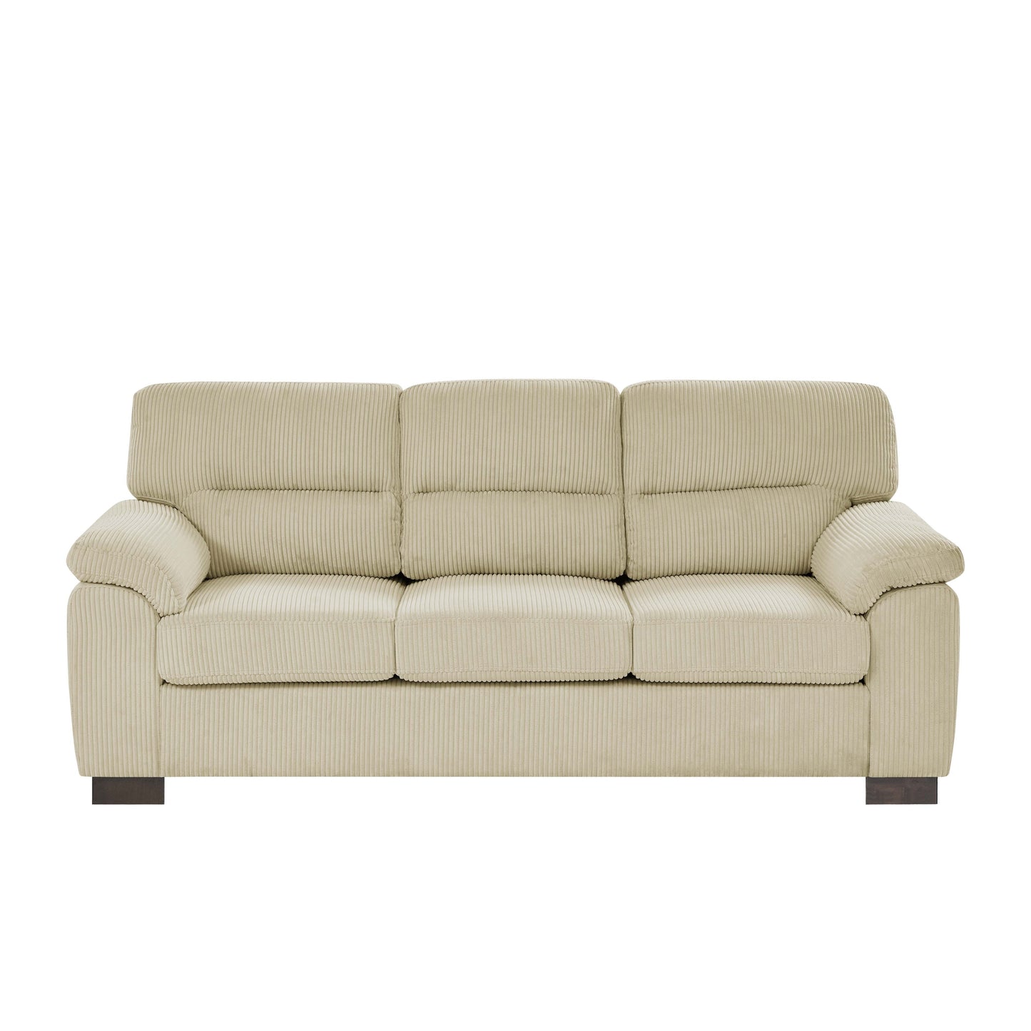 Canapé trois places en cuir - 30,5 P x 81 L x 34,5 H