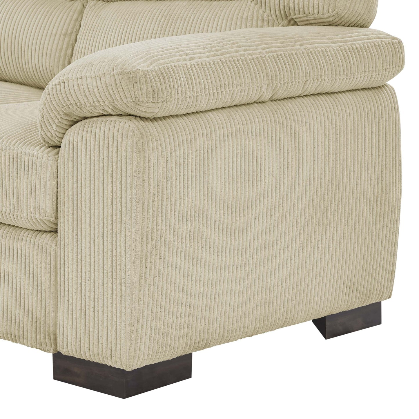 Canapé trois places en cuir - 30,5 P x 81 L x 34,5 H