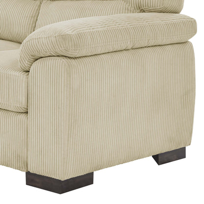 Canapé trois places en cuir - 30,5 P x 81 L x 34,5 H