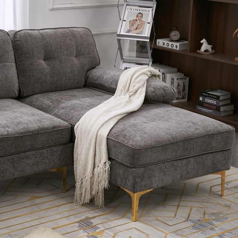 Canapé modulaire d'intérieur trois places, simple et élégant