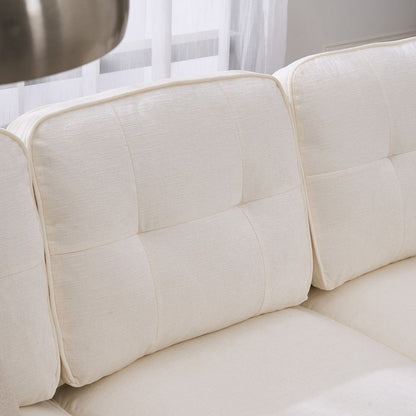 Canapé modulaire d'intérieur trois places, simple et élégant