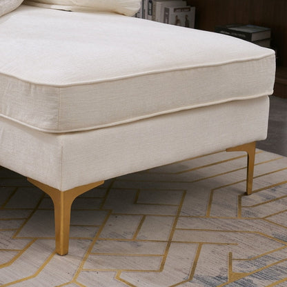 Canapé modulaire d'intérieur trois places, simple et élégant